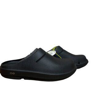 Oofos Oocloog Recovery Clog Black 1200BLK Men's Size 12 Medium Mule NWT